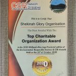 Top Charitable Organization Award (2020)